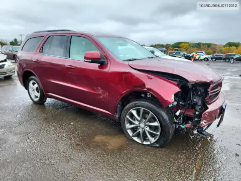 1C4RDJDG6JC112312 — 2018 Dodge Durango, ფოტო 4, Copart, წინა ნაწილი