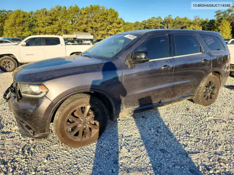 1C4RDHAG8JC114348 — 2018 Dodge Durango, ПЕРЕДНЯЯ ЧАСТЬ, фото до ремонта