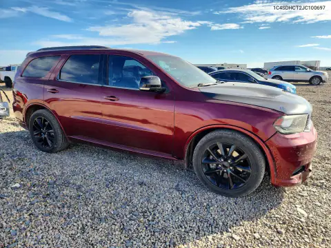 1C4SDHCT2JC100697 — 2018 Dodge Durango, ფოტო 4, Copart, სეტყვა