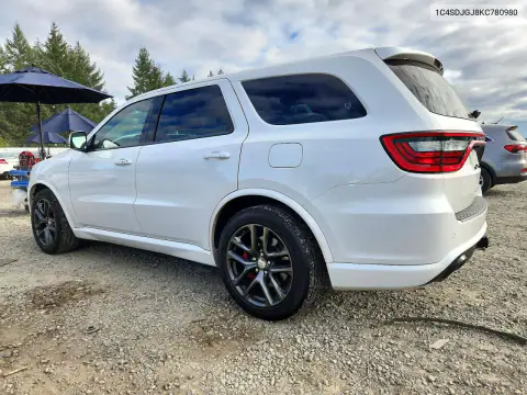 1C4SDJGJ8KC780980 — 2019 Dodge Durango, photo 2 from Copart, Side