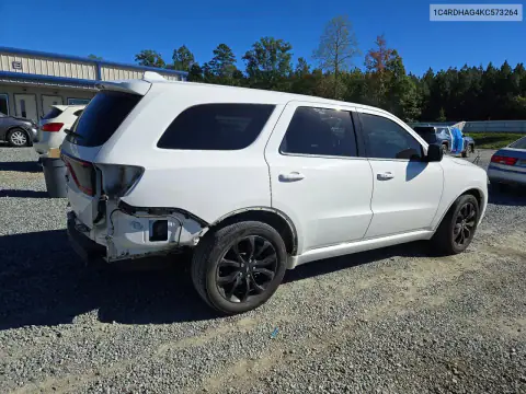 1C4RDHAG4KC573264 — 2019 Dodge Durango, zdjęcie 3 z Copart, Tył