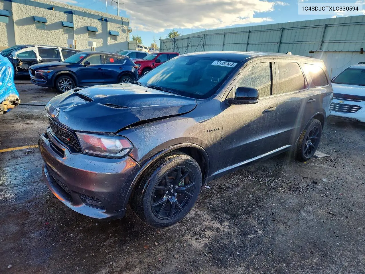 1C4SDJCTXLC330594 Dodge Durango 2020 — повреждение Передняя часть, фото до ремонта
