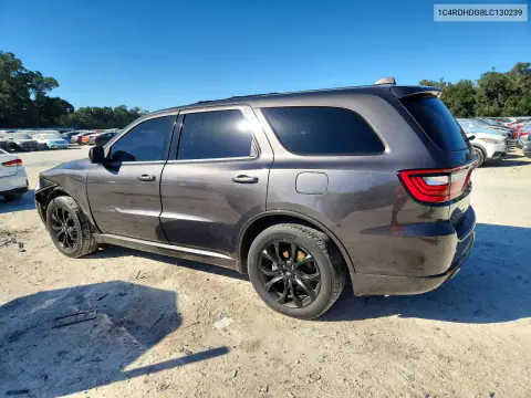 1C4RDHDG8LC130239 — 2020 Dodge Durango, photo 2 from Copart, Front end