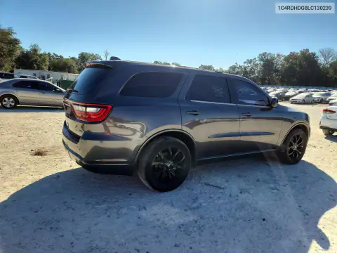 1C4RDHDG8LC130239 — 2020 Dodge Durango, photo 3 from Copart, Front end