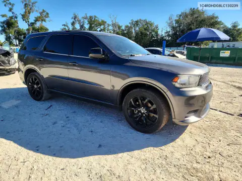 1C4RDHDG8LC130239 — 2020 Dodge Durango, photo 4 from Copart, Front end