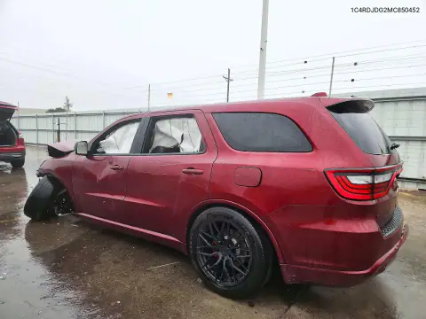 1C4RDJDG2MC850452 — 2021 Dodge Durango, ფოტო 2, Copart 02.11.2026, წინა ნაწილი