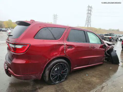 1C4RDJDG2MC850452 — 2021 Dodge Durango, ფოტო 3, Copart 02.11.2026, წინა ნაწილი