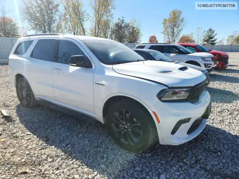 1C4SDJCT1PC567738 — 2023 Dodge Durango, zdjęcie 4 z Copart, Przód