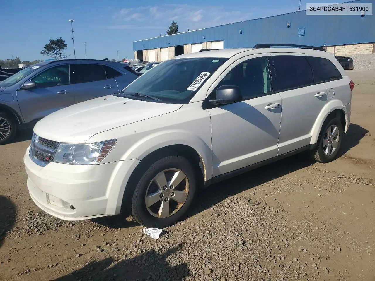 2015 Dodge Journey Se VIN 3C4PDCAB4FT531900 фото 1