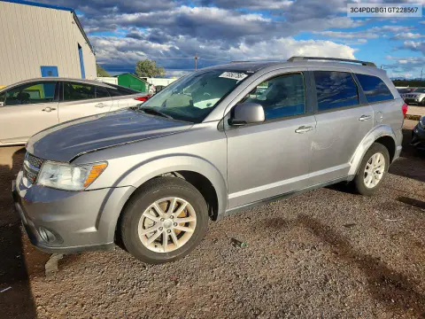 2016 Dodge Journey Sxt VIN 3C4PDCBG1GT228567 фото 1