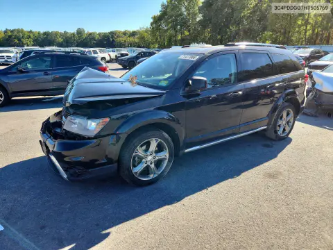 3C4PDDGG7HT505769 — 2017 Dodge Journey, Передняя часть, фото до ремонта