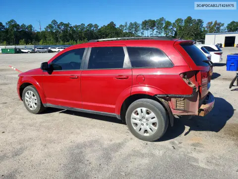 2018 Dodge Journey Se VIN 3C4PDCAB2JT426975 фото 2