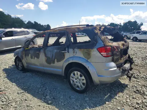 3C4PDCAB7JT498884 — 2018 Dodge Journey, zdjęcie 2 z Copart, Pożar
