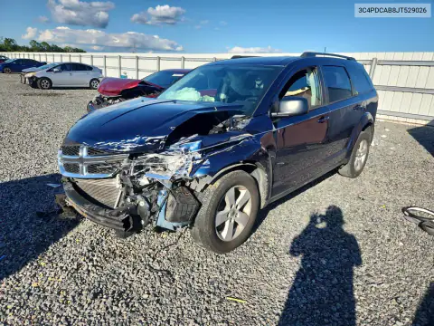 3C4PDCAB8JT529026 — 2018 Dodge Journey, ПЕРЕДНЯЯ ЧАСТЬ, фото до ремонта