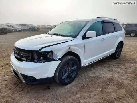 3C4PDCGG4JT475615 — 2018 Dodge Journey, ПЕРЕДНЯЯ ЧАСТЬ, фото до ремонта
