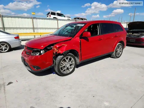 3C4PDDEG7KT769987 Dodge Journey 2019 — пошкодження Передня частина, фото до ремонту