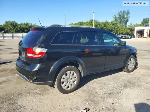 3C4PDCBB8KT773811 — 2019 Dodge Journey, photo 3 from Copart, Front end