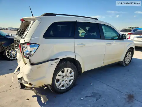 3C4PDCBB0KT751463 — 2019 Dodge Journey, фото 3 з Copart, Задня частина