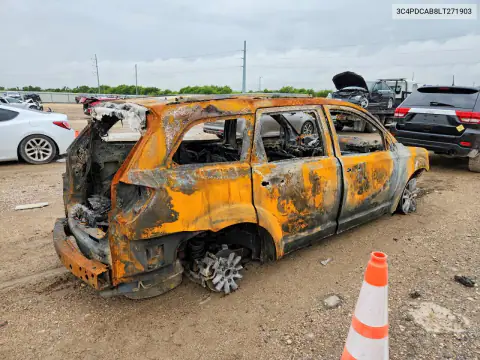 3C4PDCAB8LT271903 — 2020 Dodge Journey, photo 3 from Copart 28.10.2026, Fire