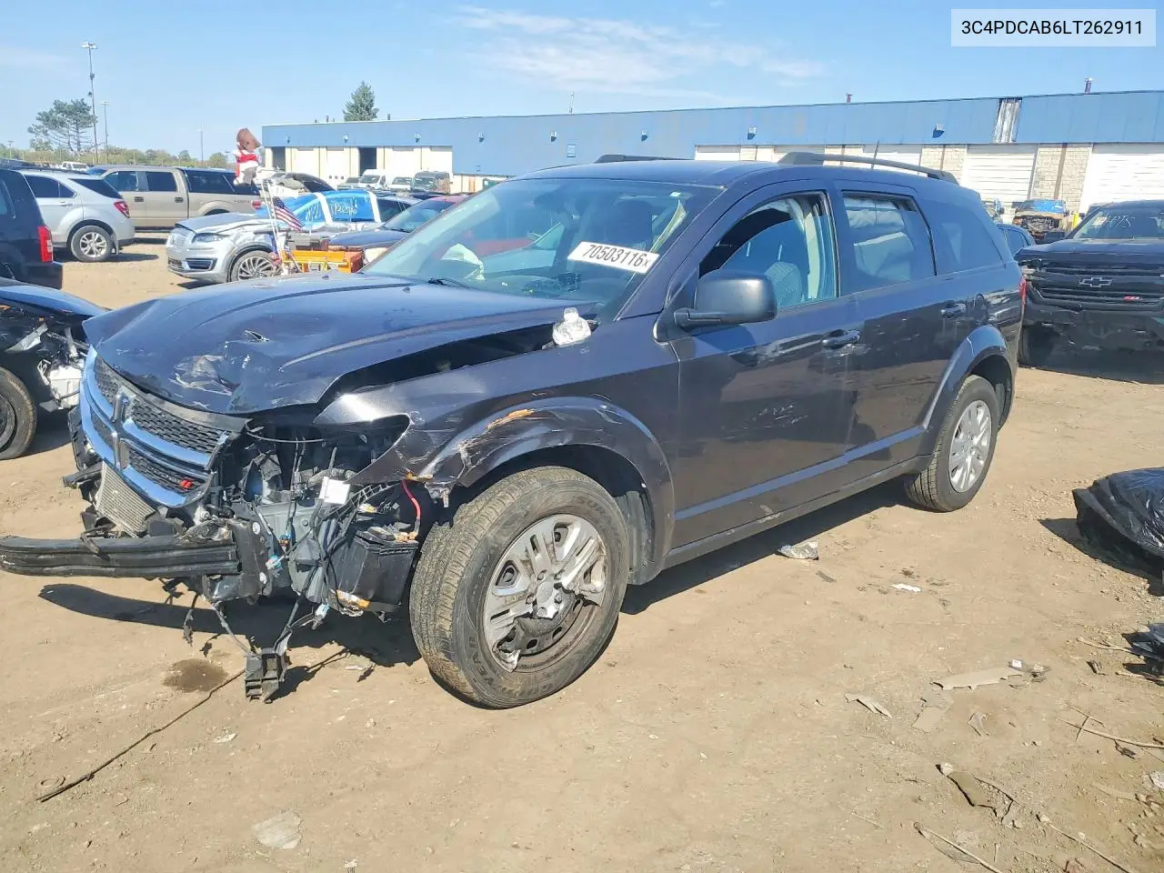 2020 Dodge Journey Se VIN 3C4PDCAB6LT262911 фото 1