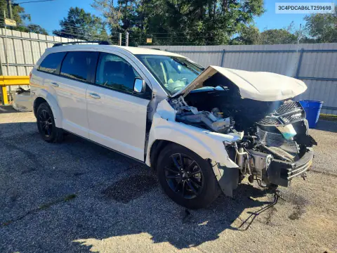3C4PDCAB6LT259698 — 2020 Dodge Journey, photo 4 from Copart, Front end