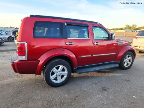 2007 Dodge Nitro Slt VIN 1D8GU58KX7W611989 фото 3
