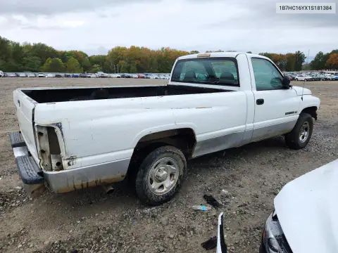 1B7HC16YX1S181384 — 2001 Dodge RAM, photo 3 from Copart 19.10.2026, Mechanical damage
