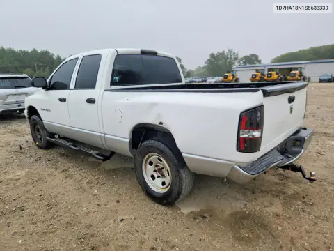 2006 Dodge Ram VIN 1D7HA18N16S633339 фото 2