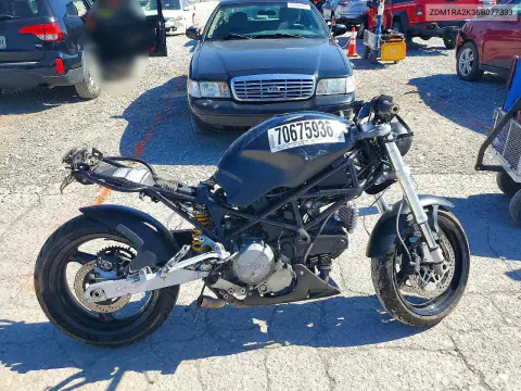 ZDM1RA2K36B077333 — 2006 Ducati Monster, Боковая часть, фото до ремонта