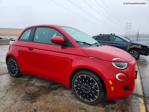 ZFAFFAA42RX204892 — 2024 Fiat 500, ფოტო 4, Copart, სეტყვა