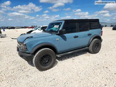 1FMDE5BH0MLA61206 — 2021 Ford Bronco, ПЕРЕДНЯЯ ЧАСТЬ, фото до ремонта