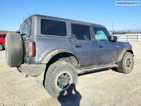 1FMEE5DP2MLA91915 — 2021 Ford Bronco, фото 3 с аукциона Copart, ПЕРЕДНЯЯ ЧАСТЬ