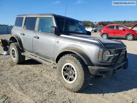 1FMEE5DP2MLA91915 — 2021 Ford Bronco, фото 4 с аукциона Copart, ПЕРЕДНЯЯ ЧАСТЬ