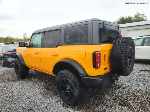 1FMEE5DP3MLB05630 — 2021 Ford Bronco, фото 2 с аукциона Copart, ПЕРЕДНЯЯ ЧАСТЬ