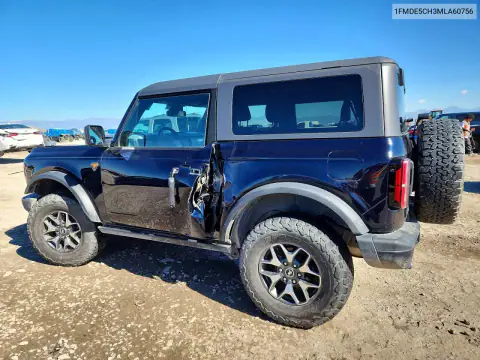 1FMDE5CH3MLA60758 — 2021 Ford Bronco, фото 2 з Copart, Бокова частина