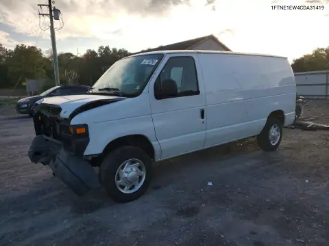 1FTNE1EW4CDA31419 — 2012 Ford Econoline, Передняя часть, фото до ремонта