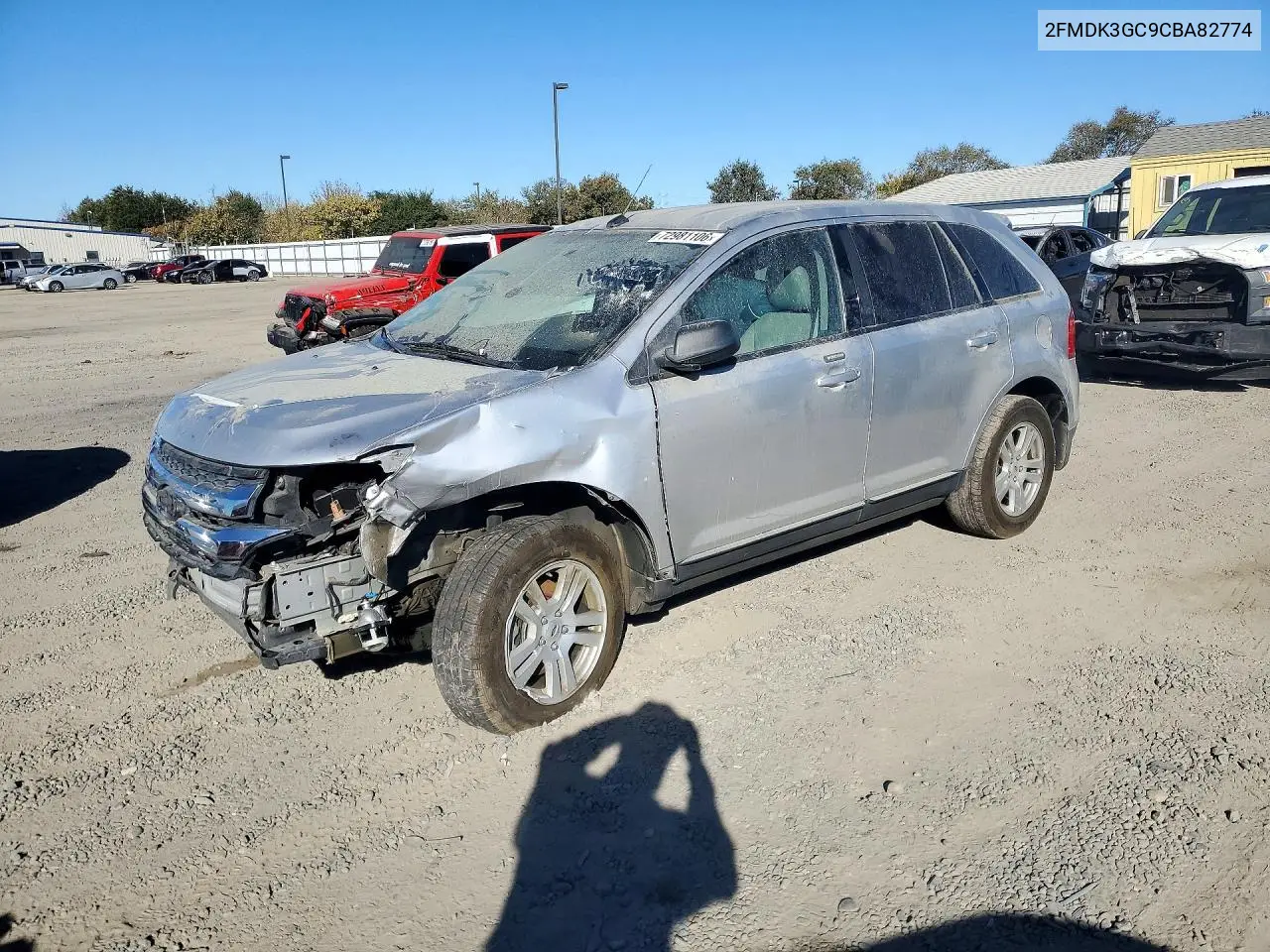 2012 Ford Edge Se VIN 2FMDK3GC9CBA82774 фото 1