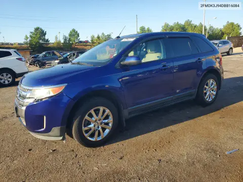 2013 Ford Edge Sel VIN 2FMDK3J94DBB16084 фото 1