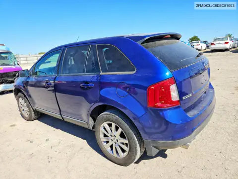 2013 Ford Edge Sel VIN 2FMDK3JC8DBC81003 фото 2