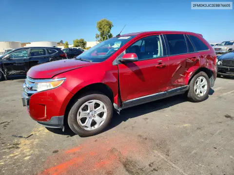 2FMDK3JC2EBB76605 — 2014 Ford EDGE, Боковая часть, фото до ремонта