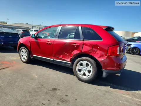 2014 Ford Edge Sel VIN 2FMDK3JC2EBB76605 фото 2