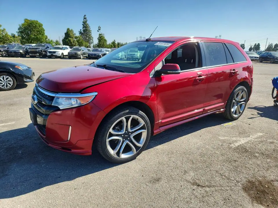2FMDK3AK1EBA83341 Ford EDGE 2014 — Rear end damage, before-repair photo