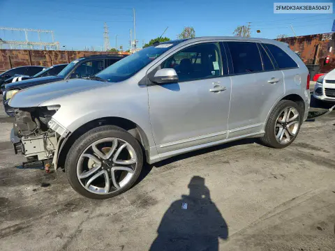 2FMDK3AK3EBA50437 — 2014 Ford EDGE, Передняя часть, фото до ремонта