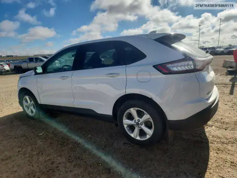 2015 Ford Edge Se VIN 2FMTK4G85FBB69119 фото 2
