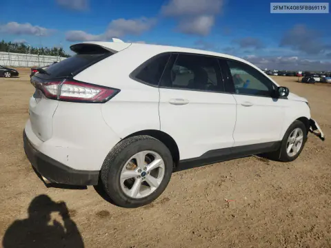 2015 Ford Edge Se VIN 2FMTK4G85FBB69119 фото 3