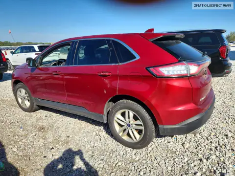 2FMTK4J83FBC19699 — 2015 Ford EDGE, фото 2 с аукциона Copart 22.10.2026, Передняя часть