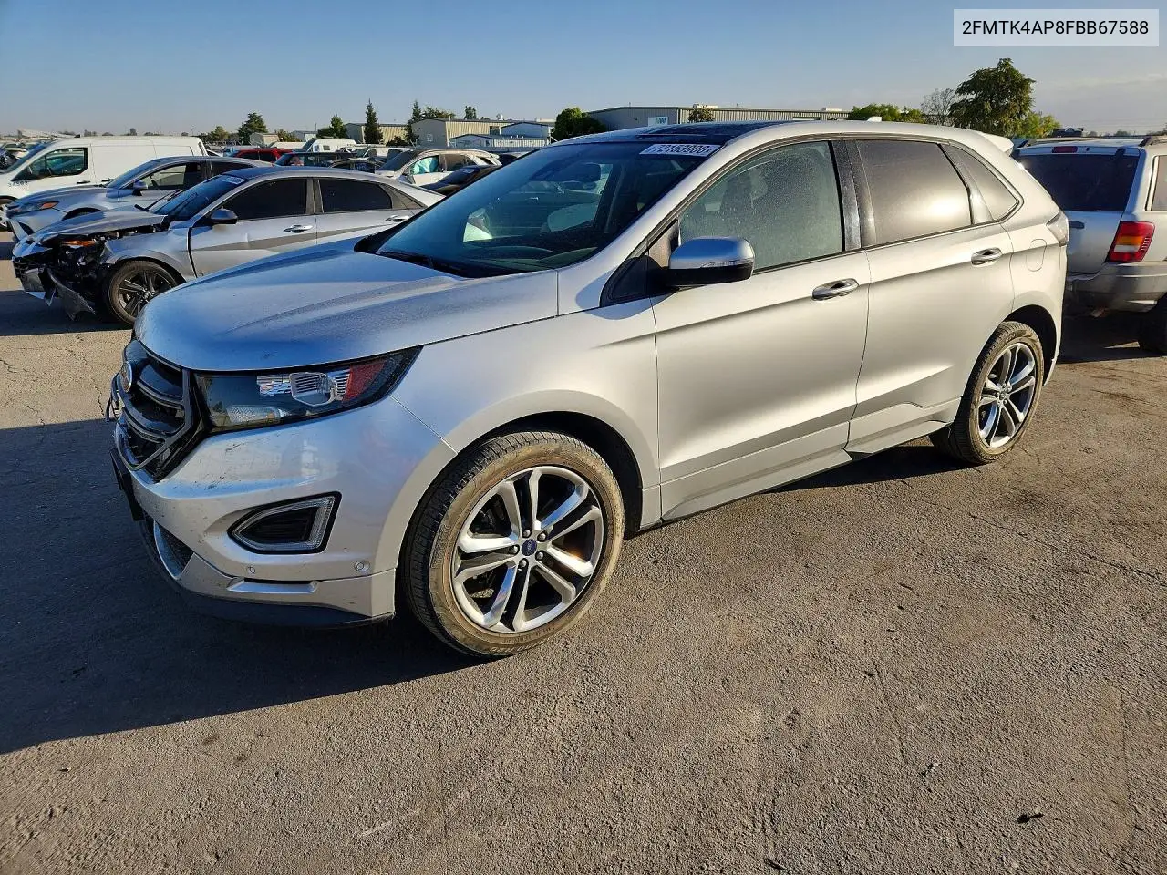 2015 Ford Edge Sport VIN 2FMTK4AP8FBB67588 фото 1