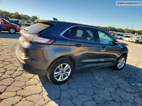 2016 Ford Edge Sel VIN 2FMPK3J96GBC20979 фото 3
