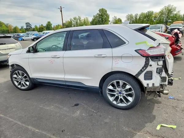 2FMPK4K90HBC10373 — 2017 Ford EDGE, photo 2 from Copart, Front end