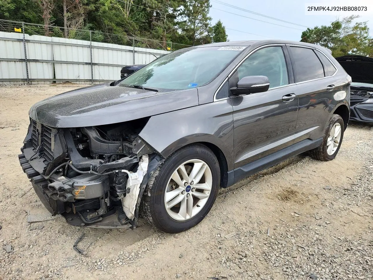 2017 Ford Edge Sel VIN 2FMPK4J92HBB08073 фото 1
